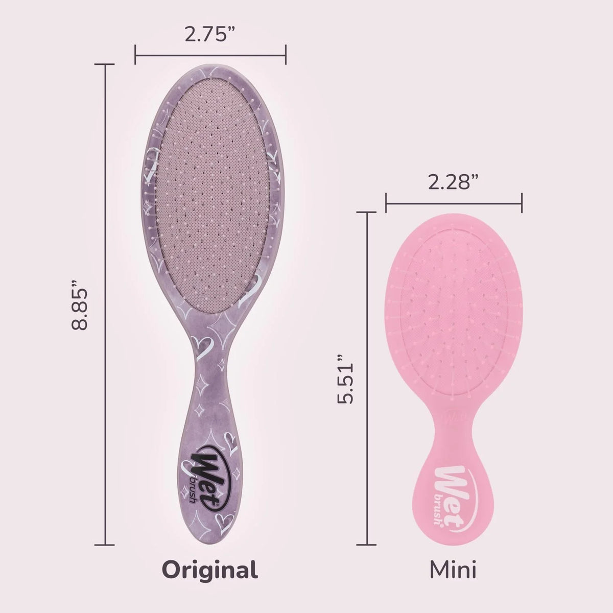 Wet Brush Original Detangling Hair Brush, Hello Disney Daisy Duck - Ultra-Soft IntelliFlex Bristles - Detangler Brush Glide Through Tangles With Ease For All - For Women, Men, Wet & Dry Hair