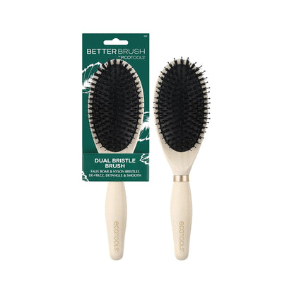 EcoTools Slick Back Hairbrush, Small Brush for Ponytail or Bun, 1 Count