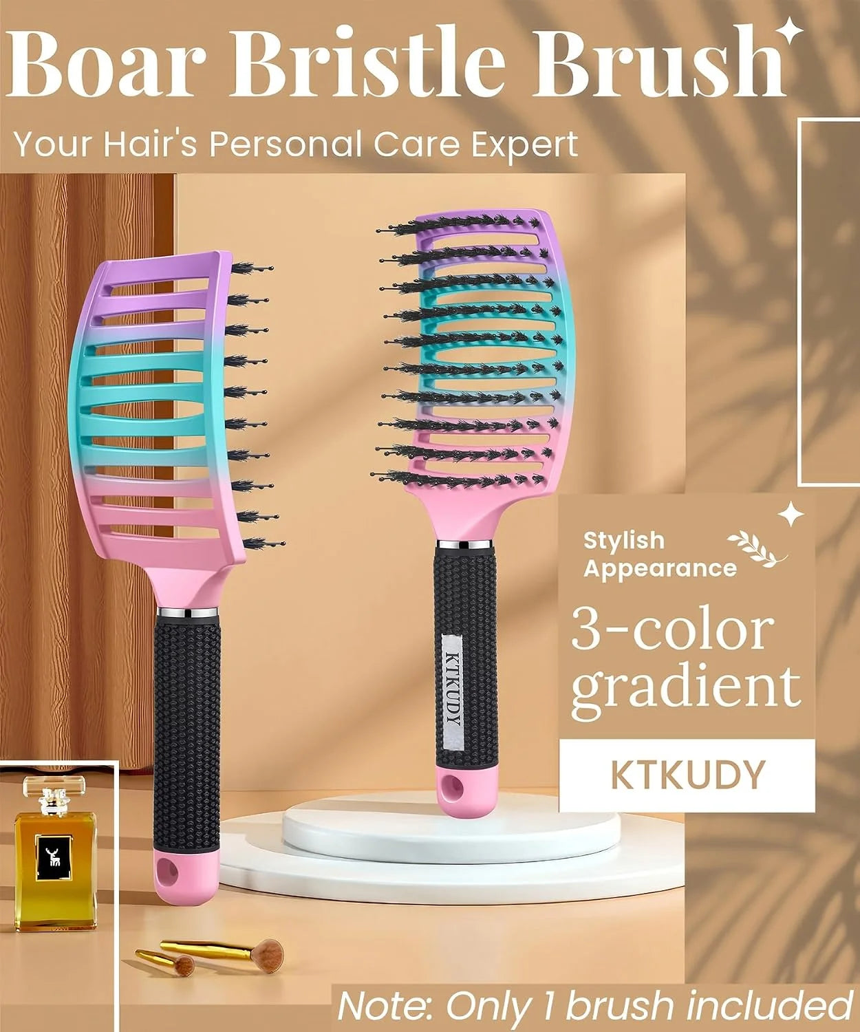Detangling Brush for Women & Kids, Wet & Dry Hair, All Hair Types