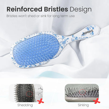 AIMIKE Rose Luxe Detangler Brush, Fine Thin Hair, Wet Dry Paddle Hair Brush
