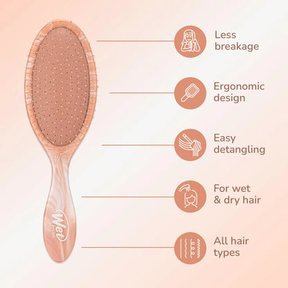 Wet Brush Original Detangler Hair Brush, Hipster Sketch, Ultra-Soft IntelliFlex Bristles, Detangling Bristles Glide Through Tangles (Wet & Dry Hair), Women & Men