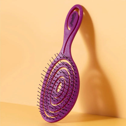 Ninabella Detangler Brush - No Tangle Hair Brush for Women, Fine, Thick and Long Hair - Hairbrush for Wet and Dry Hair, Gentle on the Scalp - Light Blue