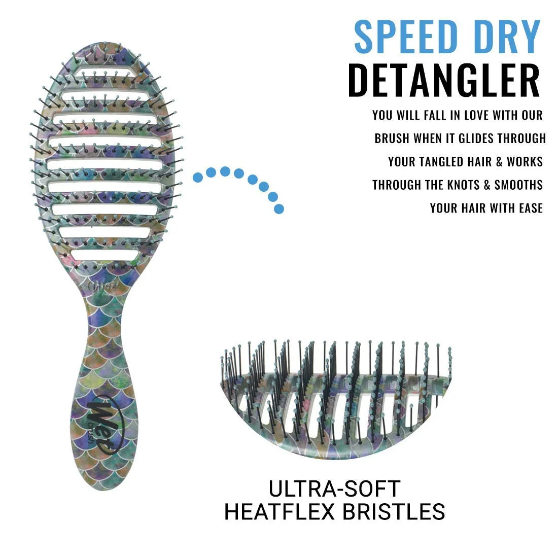 Wet Brush Original Detangler Tie Dye Peach