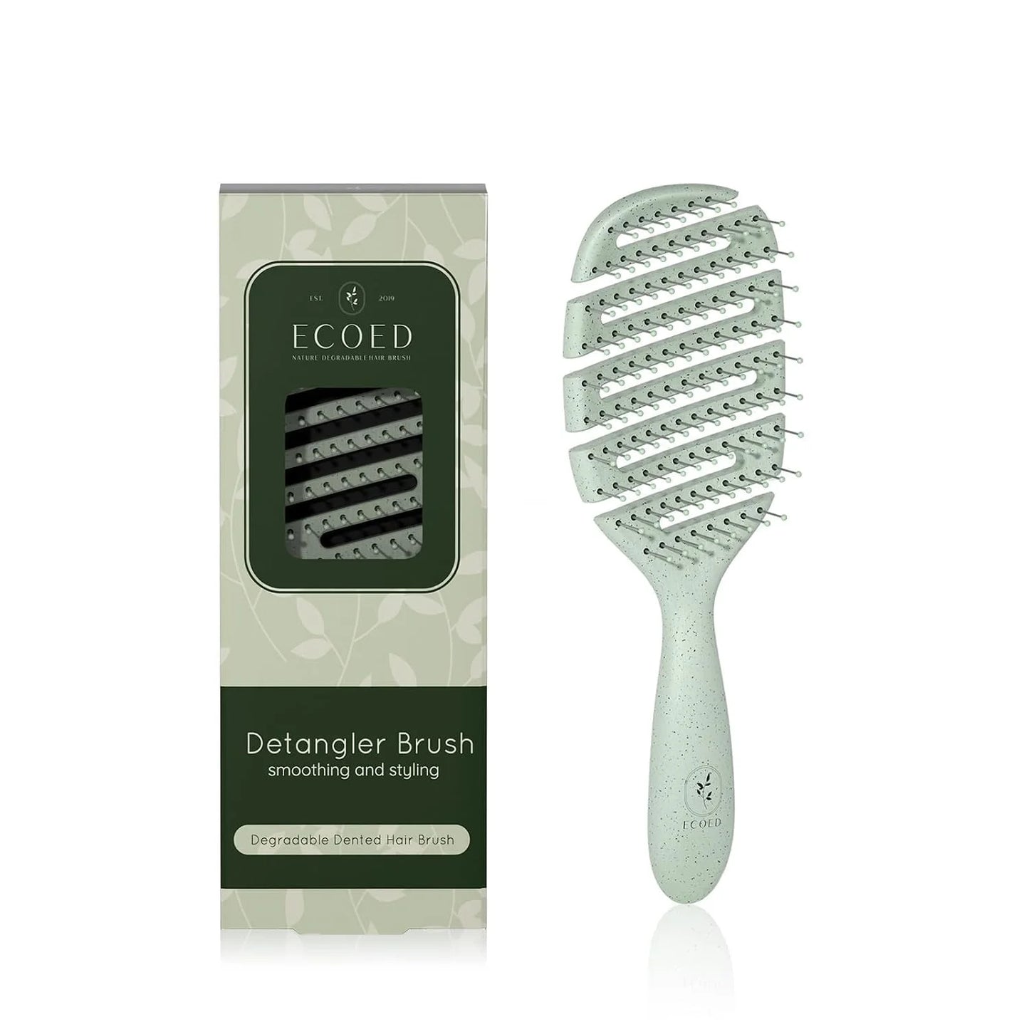 Detangler Hairbrush, Soft Bristle Detangling Brush,Quick Smoothing(Natural)