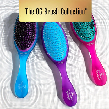 Olivia Garden Aurora Detangler Brush for Wet and Dry Fine to Medium Hair - Detangling Brush for Women, Men, Kids