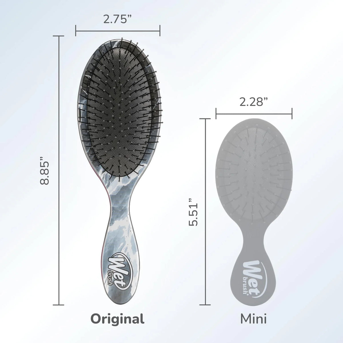 Wet Brush Original Detangler Hair Brush, Hipster Sketch, Ultra-Soft IntelliFlex Bristles, Detangling Bristles Glide Through Tangles (Wet & Dry Hair), Women & Men