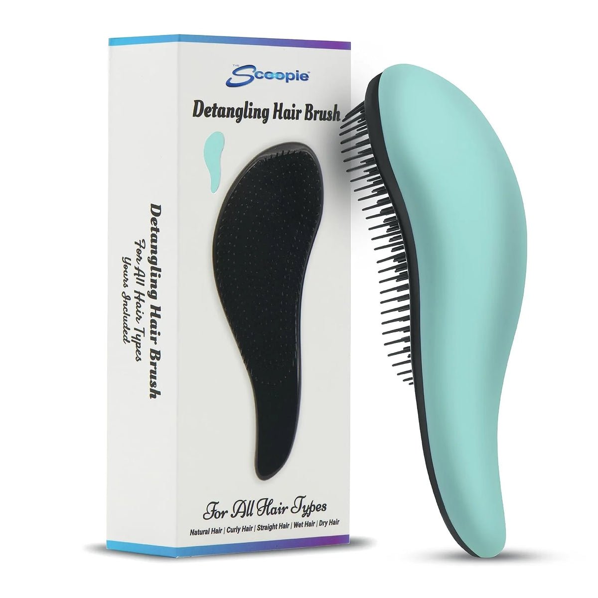 Detangling Hair Brush - Gentle Wet Dry Hairbrush Purple