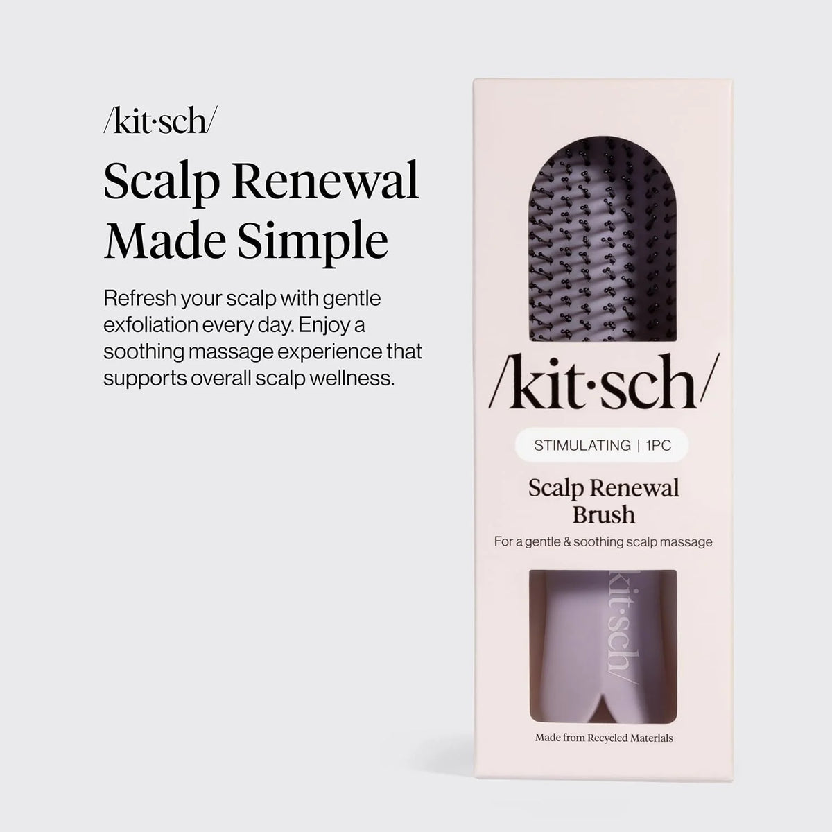 Kitsch Scalp Renewal Brush - Hairbrush Scalp Massager - Haze Blue