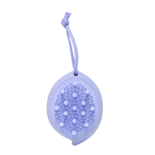 Wet Brush Go Green Scalp First Exfoliator, Lavender Oil - Rope Hook to Hang in Shower - Spa-Like Experience At Home - Exfoliate and Massage Scalp - Works On All Hair Types