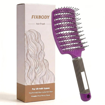 Curved Vented Hair Brush,Detangler Brush Faster Blow Drying for Women, Men