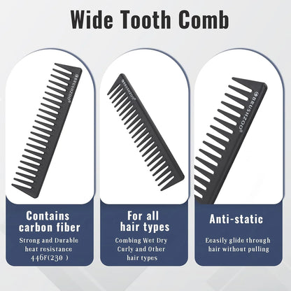 BRUSHZOO Detangling Brush with Hair Spray Bottle, Wide Tooth Comb for Women, Men, and Kids - 9 Row Brush with Detangler for Natural 3/4abc Curly Hair
