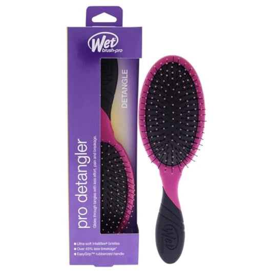 Wet Brush Pro Detangler Hair Brush – Pink | IntelliFlex & HeatFlex Bristles | Pain-Free Styling for Wet or Dry Hair | Safe for Blow Drying | For All Hair Types, Extensions & Wigs