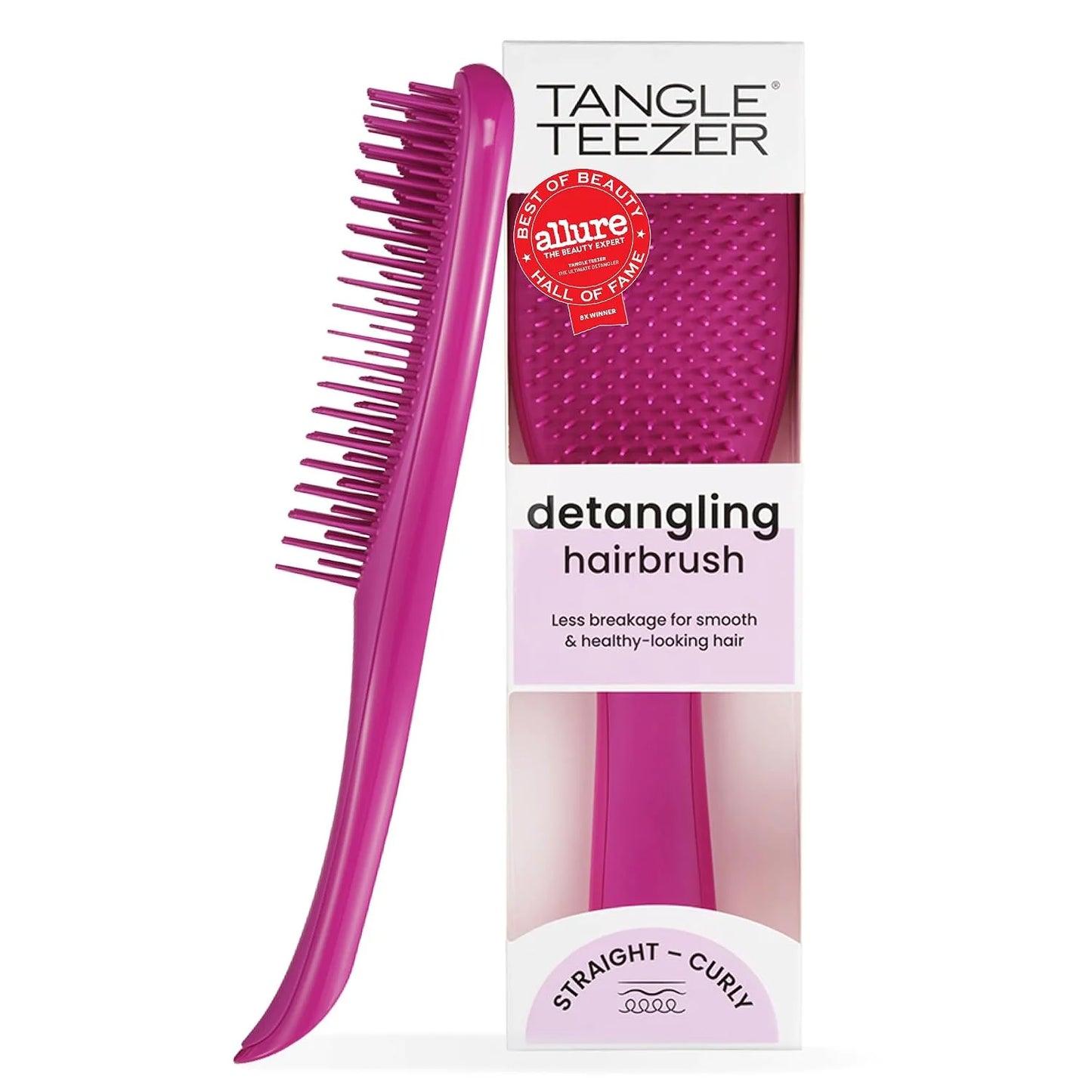 Tangle Teezer Ultimate Detangler Brush, Straight to Wavy, Millennial Pink