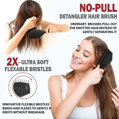 Fiora Naturals Detangling Hair Brush for Women, Detangler Hair Brush, Pink