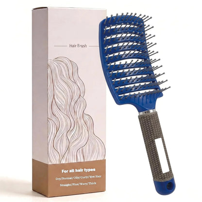 Curved Vented Hair Brush,Detangler Brush Faster Blow Drying for Women, Men