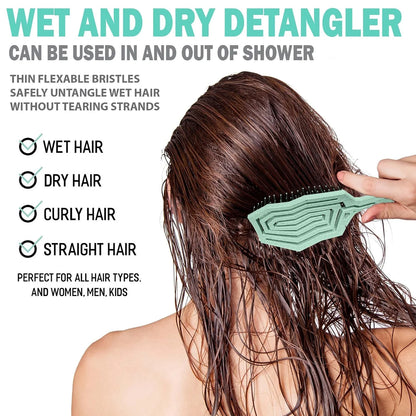 Fiora Naturals Detangling Hair Brush for Women, Detangler Hair Brush, Pink