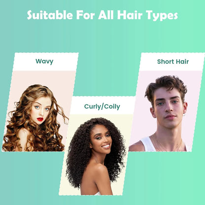ABOYOY Curl Defining Brush with Side Gear for Curly Hair, Detangling & Styling Brush for Women Men, Lightweight Ergonomic Candy Brush Works on Wet or Dry Hair (Purple)