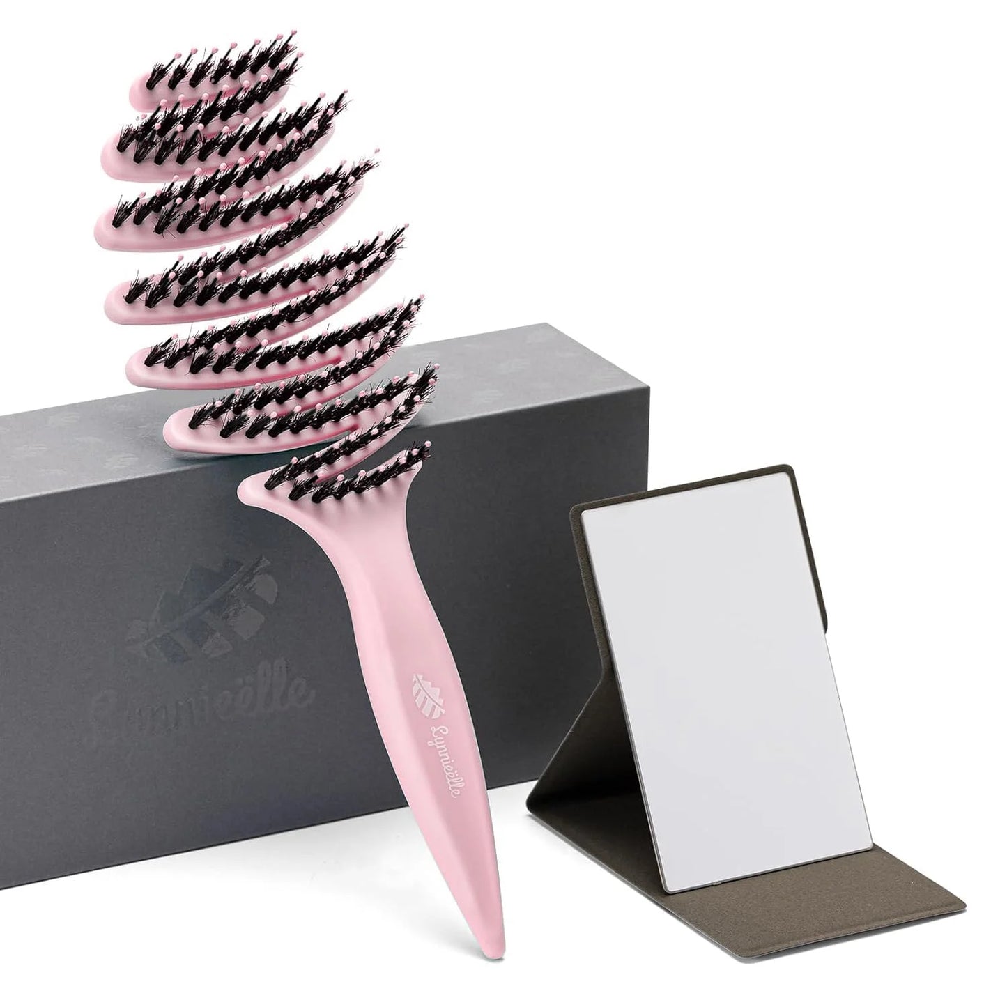 Natural Boar Bristle Hair Brush for Fine Hair - A Great Gift