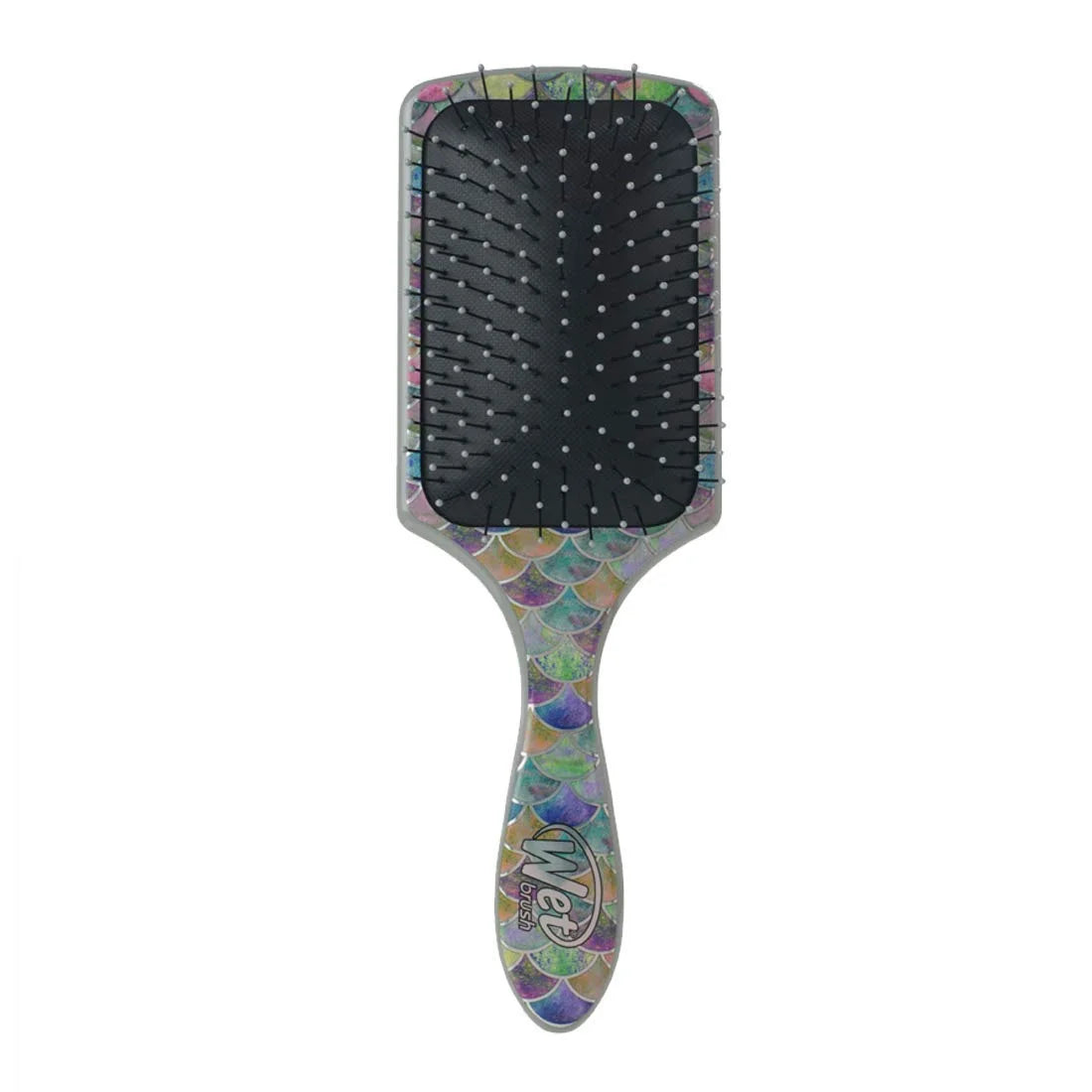 Wet Brush Paddle Detangler Hair Brush, Mermaid Tail - Ultra-Soft IntelliFlex Bristles with AquaVent Design - Spread Hair Treatments Evenly - Pain-Free Hair Brush For Women, Men, Wet And Dry Hair