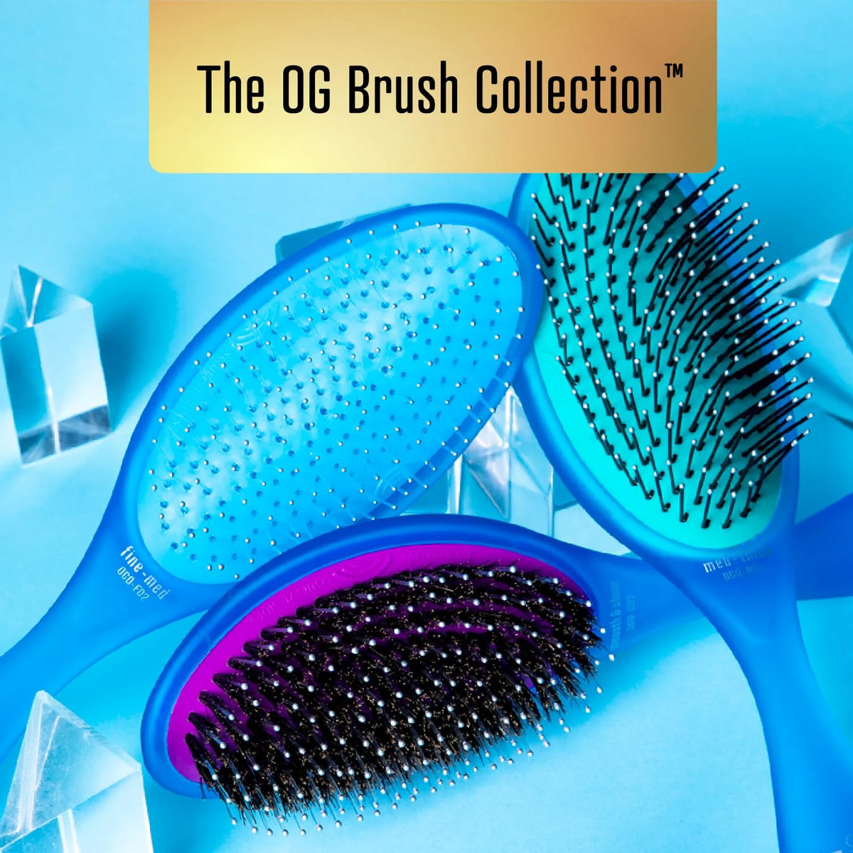 Olivia Garden Aurora Detangler Brush for Wet and Dry Fine to Medium Hair - Detangling Brush for Women, Men, Kids