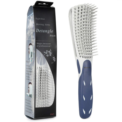 BESTOOL Detangling Brush for Natural Hair, Detangler for 3/4abc Curly, Coily, Kinky Hair, Detangle Wet/Dry Easily with No Pain (Purple)