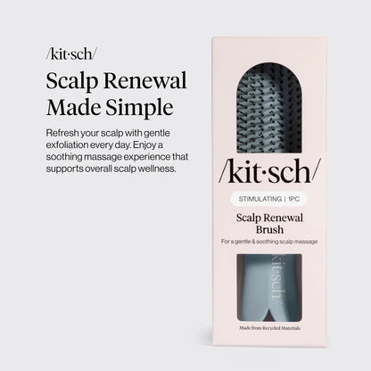 Kitsch Scalp Renewal Brush - Hairbrush Scalp Massager - Haze Blue