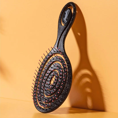 Ninabella Detangler Brush - No Tangle Hair Brush for Women, Fine, Thick and Long Hair - Hairbrush for Wet and Dry Hair, Gentle on the Scalp - Light Blue