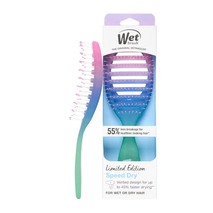 Wet Brush Speed Dry Hair Brush, Orange Crush (Summer Quencher) - Vented Design & Soft HeatFlex Bristles Are Blow Dry Safe - Ergonomic Handle Manages Tangles - Pain-Free Hair Accessories