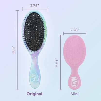 Wet Brush Original Detangler Hair Brush, Hipster Sketch, Ultra-Soft IntelliFlex Bristles, Detangling Bristles Glide Through Tangles (Wet & Dry Hair), Women & Men