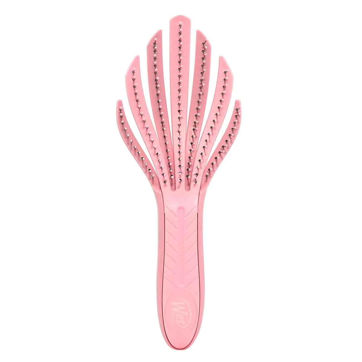 Wet Brush Go Green Curl Detangler Hair Brush - Pale Pink Ultra-Soft IntelliFlex Detangling Bristles Glide Through Tangles with Ease - Great For Curly Hair-No Split Ends & Pain-Free for Wet or Dry Hair