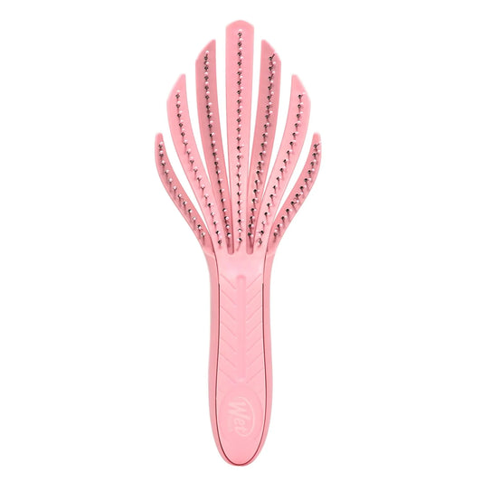 Wet Brush Go Green Curl Detangler Hair Brush - Pale Pink Ultra-Soft IntelliFlex Detangling Bristles Glide Through Tangles with Ease - Great For Curly Hair-No Split Ends & Pain-Free for Wet or Dry Hair