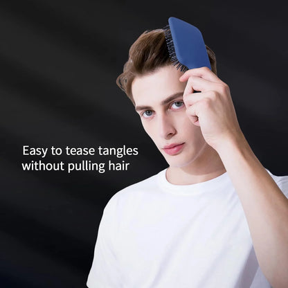 Purple Square Paddle Hair Brush for Women Men's Thin,Short,Thick,Long Hair