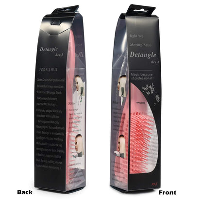 BESTOOL Detangling Brush for Natural Hair, Detangler for 3/4abc Curly, Coily, Kinky Hair, Detangle Wet/Dry Easily with No Pain (Purple)