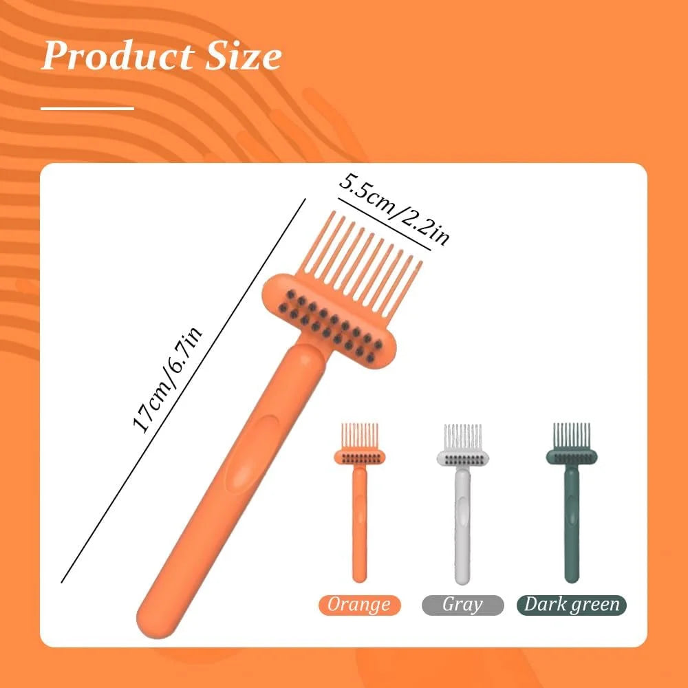 2 In 1 Hair Brush Cleaning Tool, 2025 New Comb Cleaning Brush, Portable Brush Cleaner for Travel, Hairbrush Cleaning Tool for Hair Salons (Green*2)