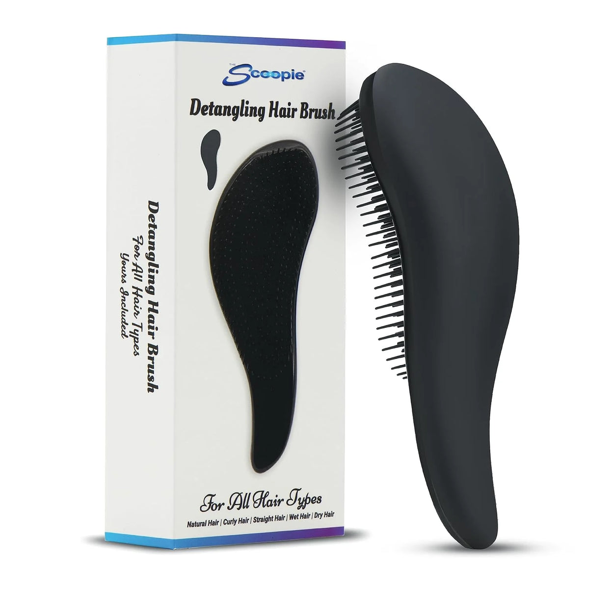 Detangling Hair Brush - Gentle Wet Dry Hairbrush Purple