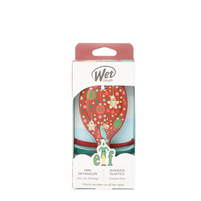 Wet Brush Original Detangler Hair Brush Frosty Kit - Ultra-Soft IntelliFlex Bristles - Detangling Brush Glides Through Tangles For All Hair Types (Wet Dry & Damaged) - 1 Brush & 1 Scrunchie