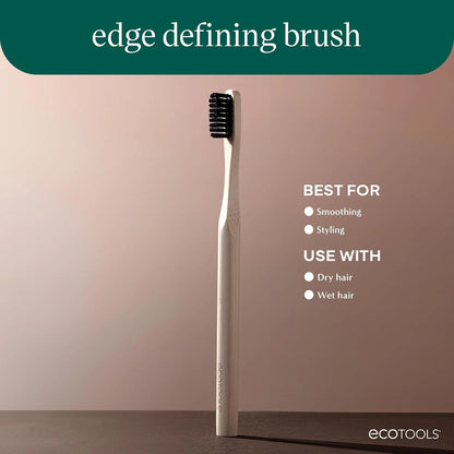 EcoTools Slick Back Hairbrush, Small Brush for Ponytail or Bun, 1 Count