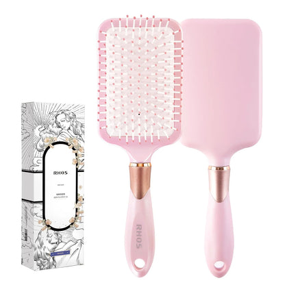 Purple Square Paddle Hair Brush for Women Men's Thin,Short,Thick,Long Hair