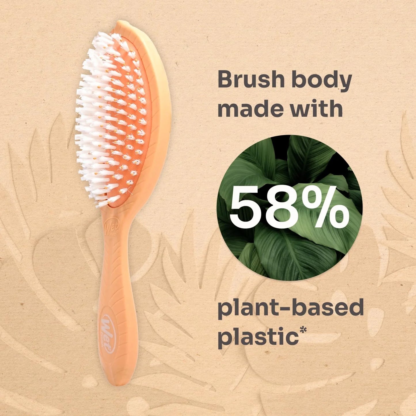Wet Brush Go Green Coconut Oil Infused Detangling Hair Brush - Pain-Free Ultra-Soft Detangler Bristles Glide Through Tangles with Ease - Protects Against Split Ends (Pack of 2)