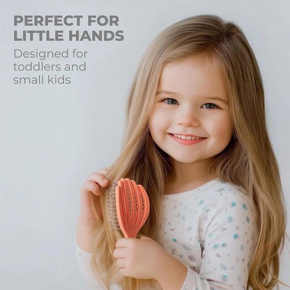 Ninabella Mini Detangling Hairbrush - Cute Colorful Octopus Detangle Brush - For Blow Dry or Brushing Wet Tangled Hair - Detangler Hair Brush - Small Hairbrushes - Rose