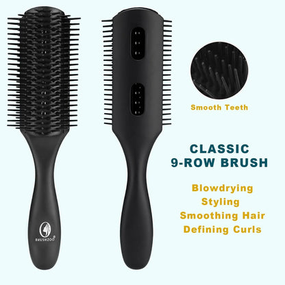 Detangler Hair Brush for Curly Hair, Curly Hair Brush for Natural 3/4abc Hair, Detangling Brush for Women Men Kids Styling Defining