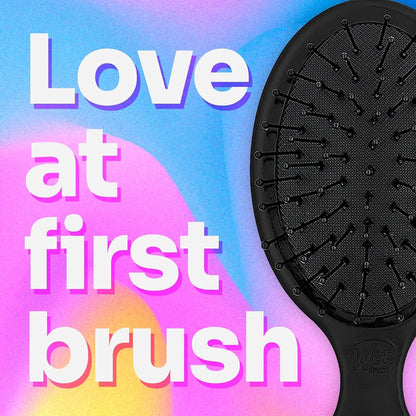 Wet Brush Original Detangler Hair Brush Frosty Kit - Ultra-Soft IntelliFlex Bristles - Detangling Brush Glides Through Tangles For All Hair Types (Wet Dry & Damaged) - 1 Brush & 1 Scrunchie