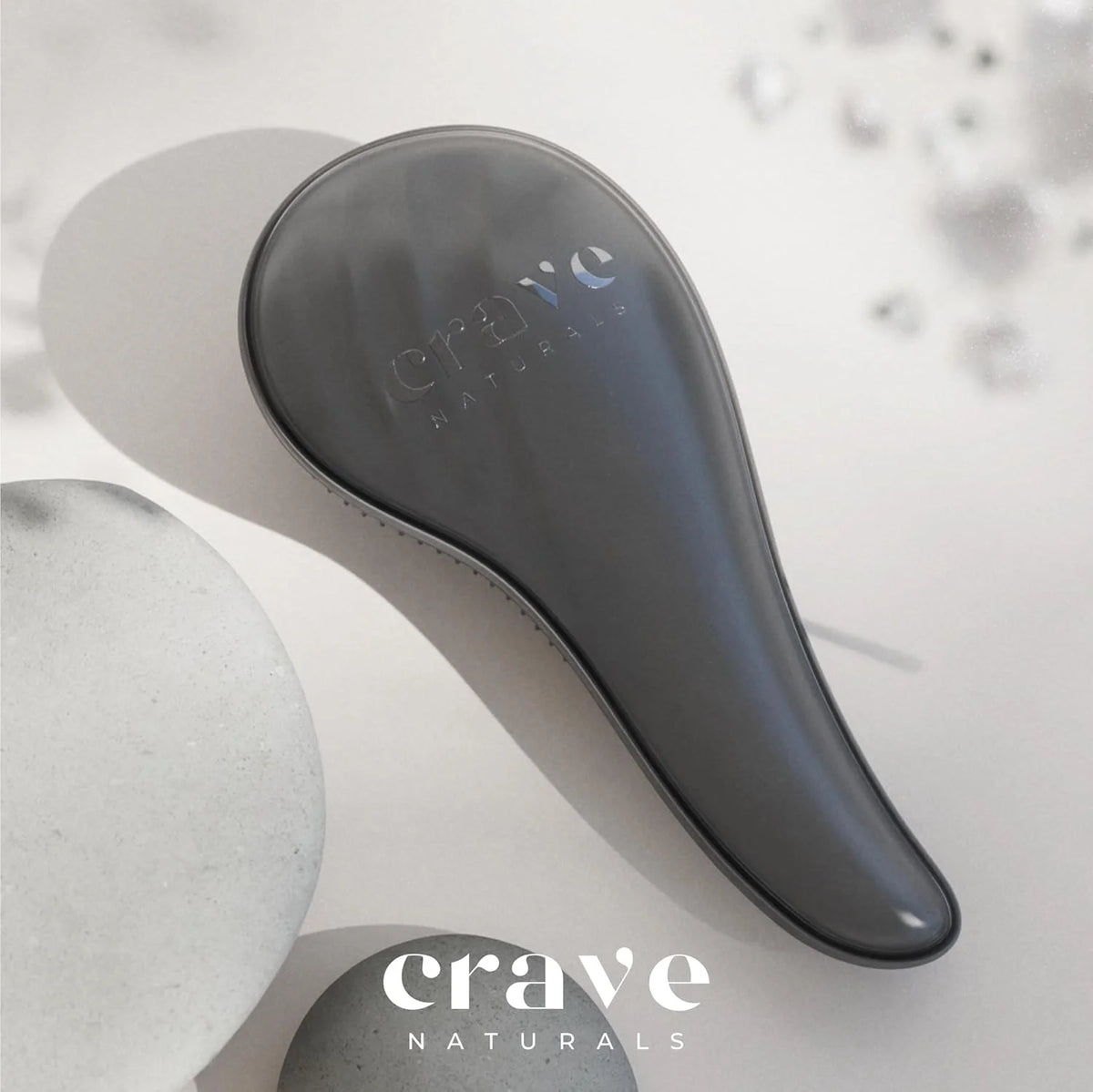 Crave Naturals Detangling Hair Brush Large Turquoise – Glide Thru Hair Detangler Brush for Women, Kids & Toddlers – Gentle Scalp Care, No-Pain Tangle-Free Hairbrush for All Hair Types