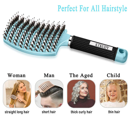 Detangling Brush for Women & Kids, Wet & Dry Hair, All Hair Types