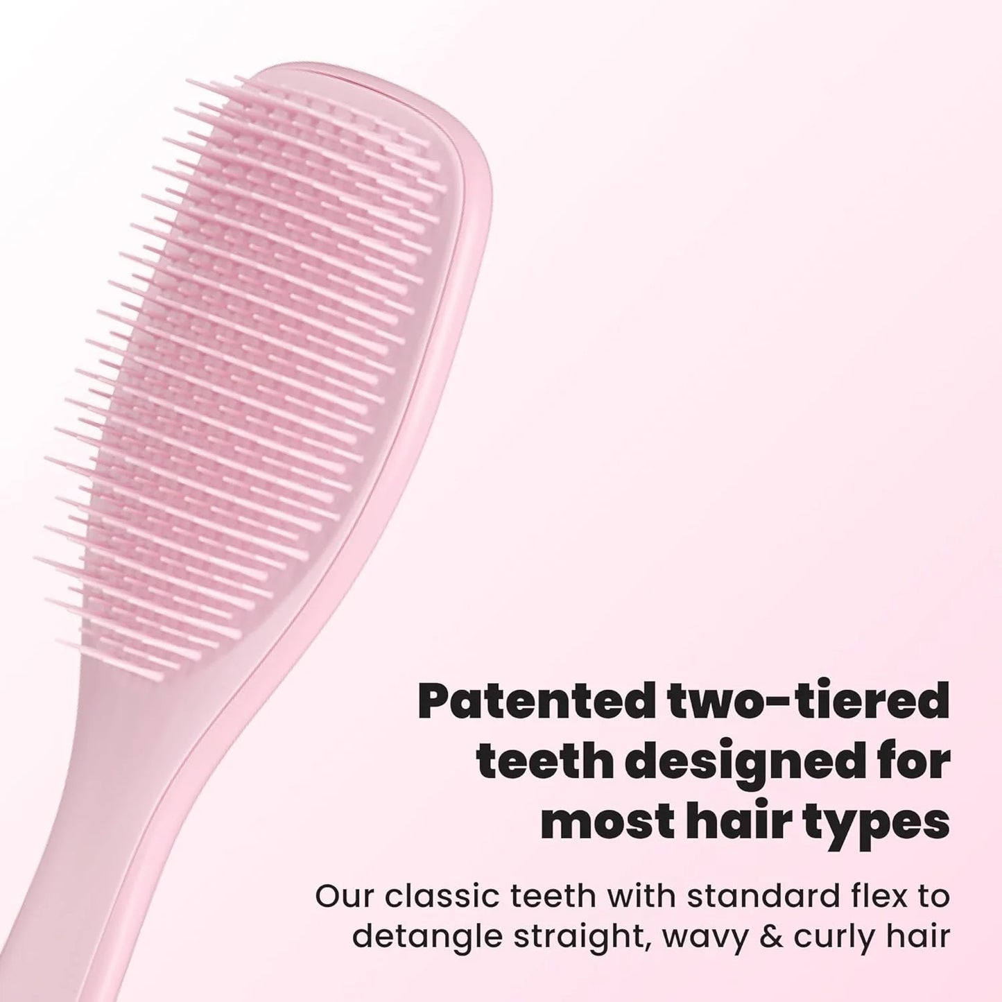 Tangle Teezer Ultimate Detangler Brush, Straight to Wavy, Millennial Pink