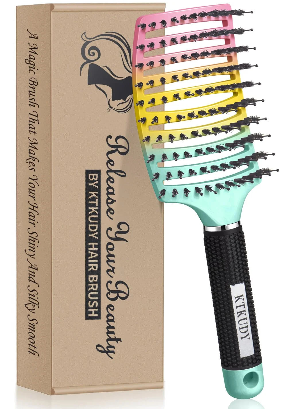 Detangling Brush for Women & Kids, Wet & Dry Hair, All Hair Types