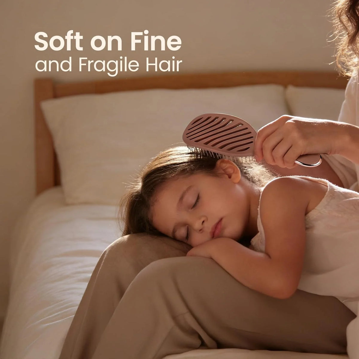 AIMIKE Detangler Paddle Hair Brush for Women & Fine Hair, Wet & Dry