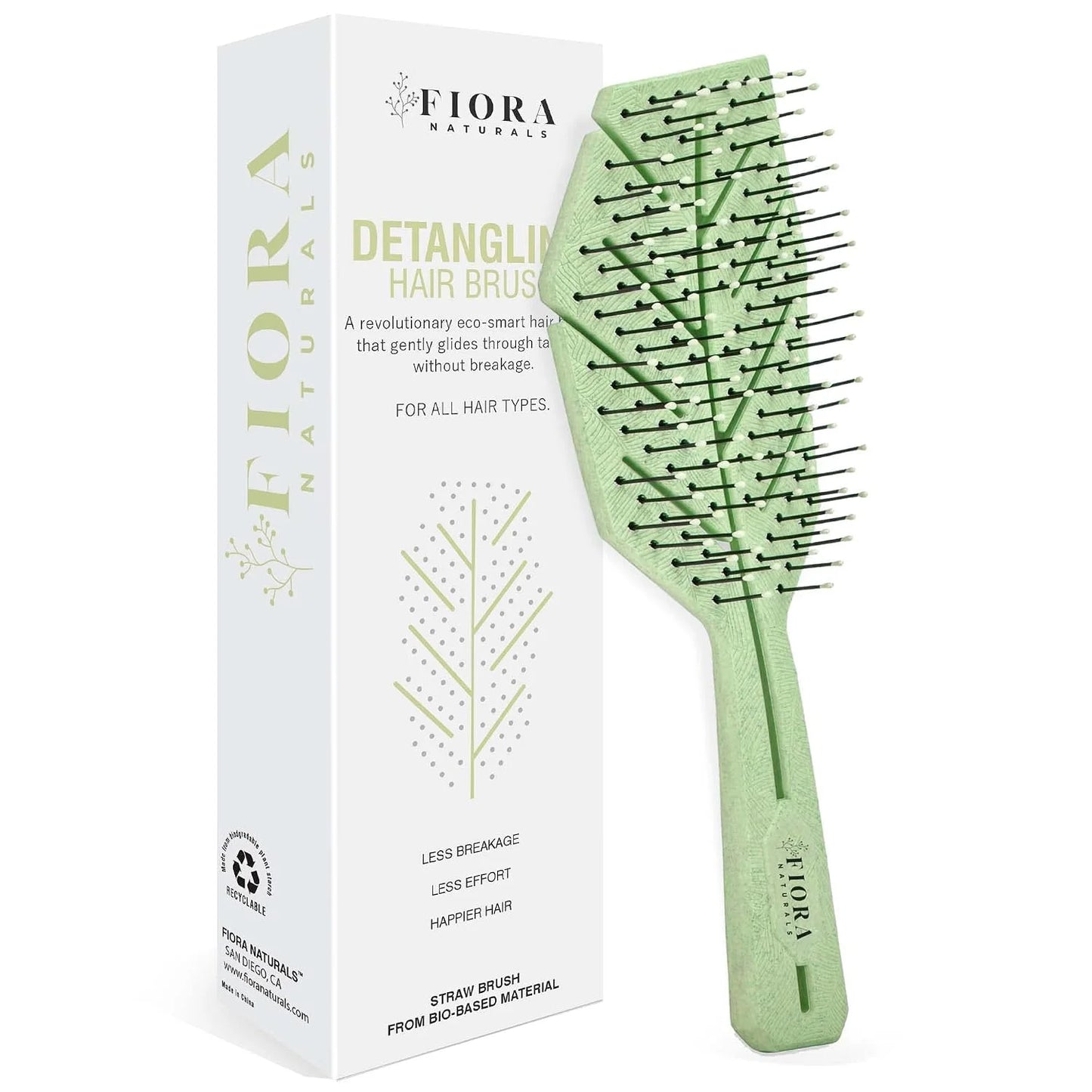Fiora Naturals Detangling Hair Brush for Women, Detangler Hair Brush, Pink