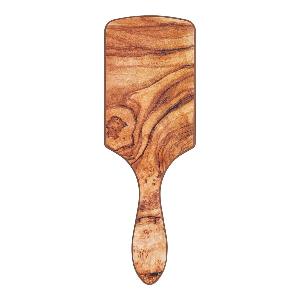 Wet Brush Paddle Shine Enhancer with Argan Oil, Distressed Wood - Ultra-Soft IntelliFlex Detangling Bristles with Boar Bristles For A Smooth & Shiny Finish - Pain-Free Hair Brush For Women & Men