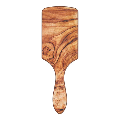 Wet Brush Paddle Shine Enhancer with Argan Oil, Distressed Wood - Ultra-Soft IntelliFlex Detangling Bristles with Boar Bristles For A Smooth & Shiny Finish - Pain-Free Hair Brush For Women & Men